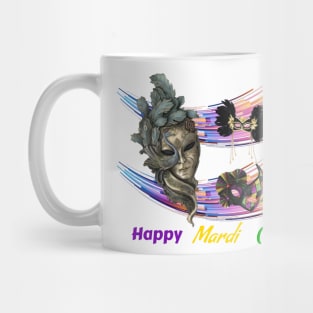 Colorful Mardi Gras Mask Mug